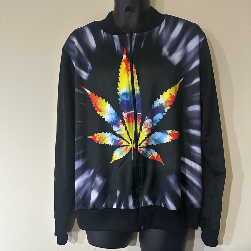 Rainbow Leaf Subliminal Track Jacket